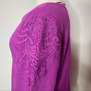 NEW  🔥 LANE BRYANT SWEATER W/LACE SLEEVES - 18/20